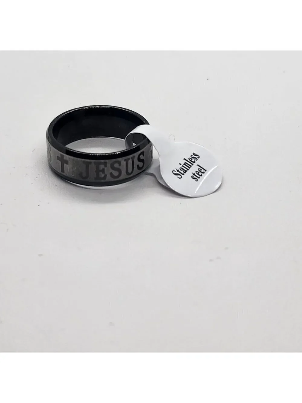 Brand New Stainless Steel Jesus Cross Ring